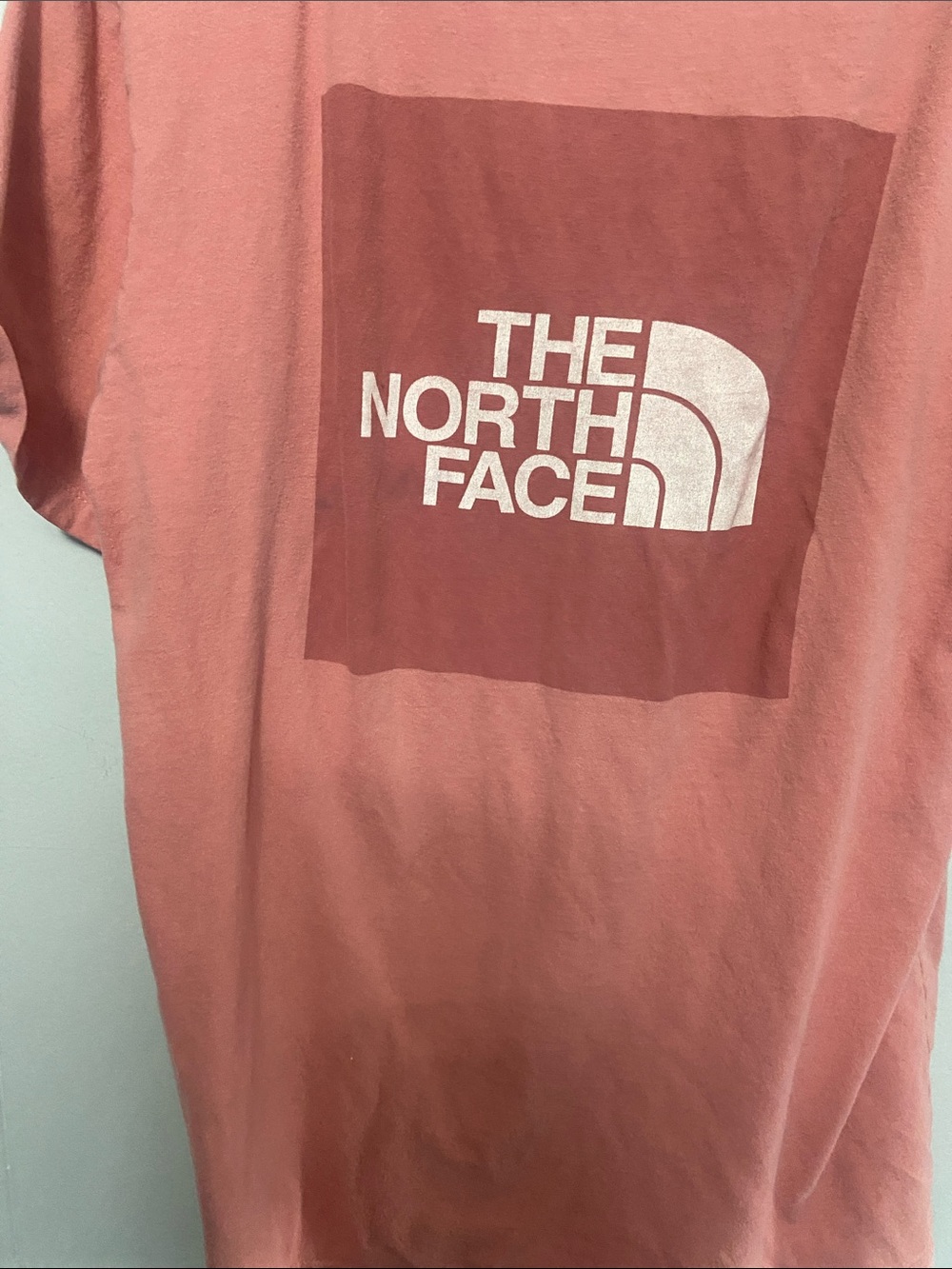 Flawed The North Face Men's Short Sleeve Tee - Coral Dusty pink - Picture 2 of 5